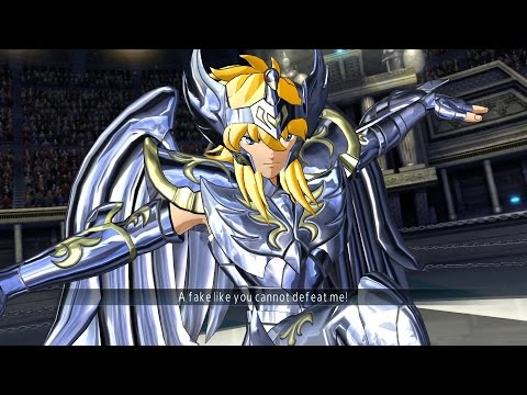 Saint Seiya Soldier's Soul: Cygnus Hyoga God Cloth Moveset Gameplay [PS4] (English)