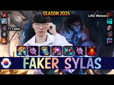 T1 Faker SYLAS vs ORIANNA Mid - Patch 25.11 KR Ranked | lolrec