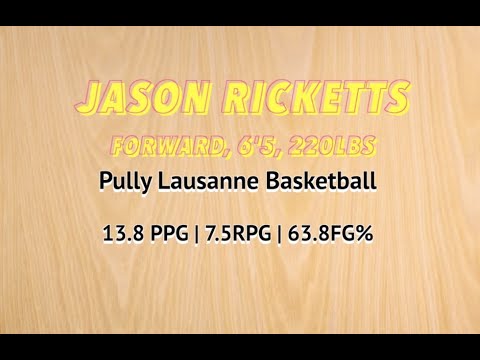 Jason Ricketts 2020-2021 Season Highlights - Pully Lausanne Basketball Club