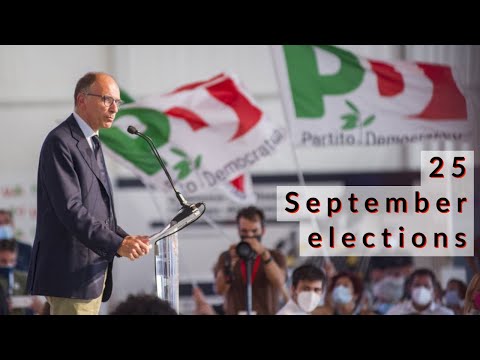 Enrico Letta's PD (Partito Democratico or Democratic Party) at the #25septemberelections