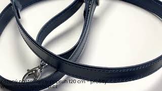 Kožený nastavitelný popruh 120 cm  - prošitý