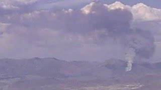 Cold Springs Fire as seen from Fairview Peak at 4PM on August 14th, 2015
