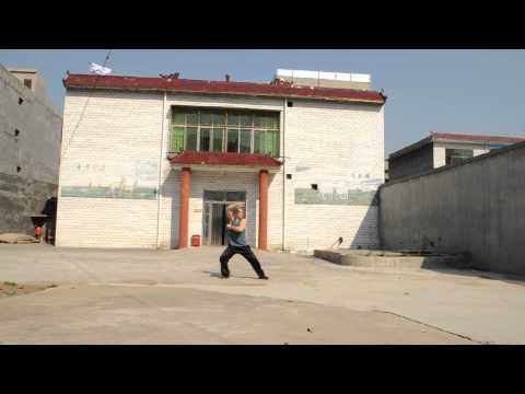 Tristan Kroeker, Practicing Cannon Fist, Kung Fu School China, 2012