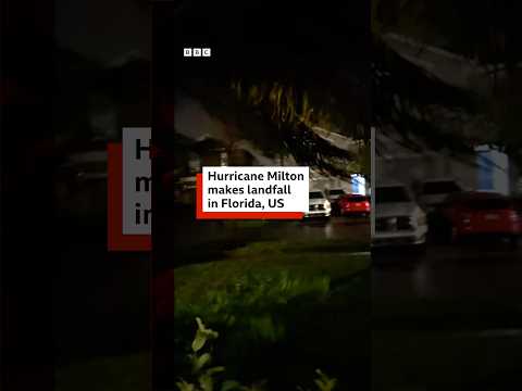 Video | Hurricane Milton makes landfall in Florida, US. #HurricaneMilton #Florida #BBCNews