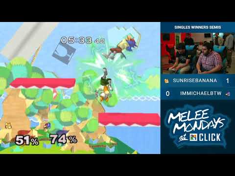 Melee Monday at Click #4 — Singles WS — Sunrisebanana vs ImMichaelBTW