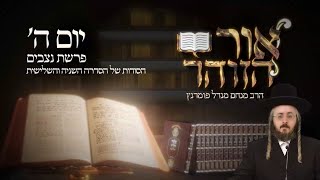 ‏‏הרב מנחם מנדל פומרנץ | הזוהר היומי - יום ה' פרשת נצבים תשפ"ג • הסודות של הסדרה השניה והשלישית •