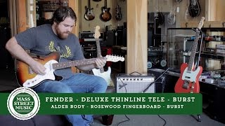 Video thumbnail for Fender - Deluxe Thinline Telecaster Rosewood - Burst by Mass Street Music