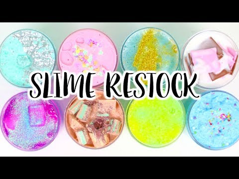 BIGGEST SLIME SHOP RESTOCK - NEW SLIMES!! June 10th, 2018! Video