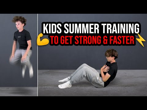 Kids "GET STRONG" Workout (Get Stronger & Faster This Summer!) @GreysonPumple
