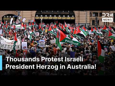 MASS Pro Palestinian-Protests Across Australia Against Israeli President Isaac Herzog’s Visit | AC1Z
