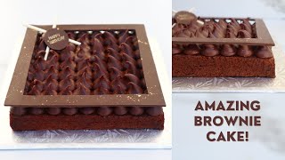 AMAZING Chocolate Brownie Birthday Cake