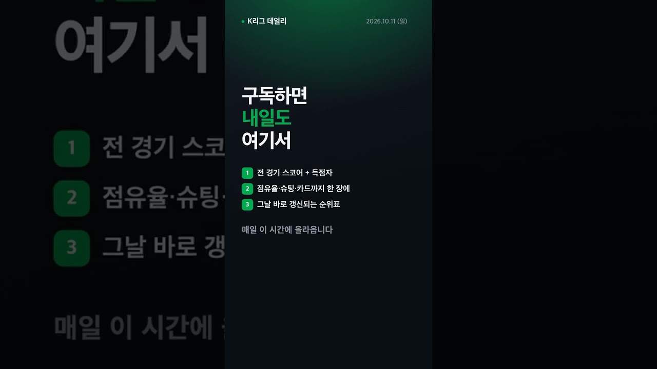 광주 vs 울산 | K리그1 경기 예고 10/11 #Shorts