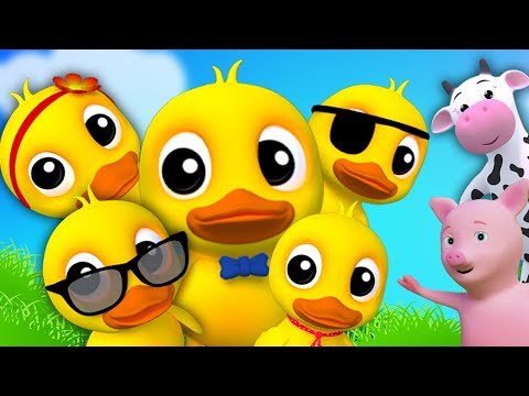 Cinque piccole anatre | rima in italiano | anatroccolo canzone | Five Little Ducks