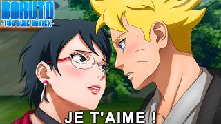 SARADA RÉVÈLE ENFIN SES SENTIMENTS À BORUTO DANS TWO BLUE VORTEX ÉPISODE 35 ! LA NAISSANCE DE SORUTO