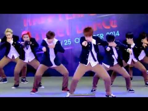 141025 BangEarn cover BTS - Intro + Shake It Off + Boy In Luv @Happyland Street Dance (Final)