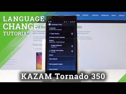 How to Change Language in KAZAM Tornado 350 - Update Region in Android