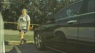 Woman caught on camera keying Tesla at Charlotte park
