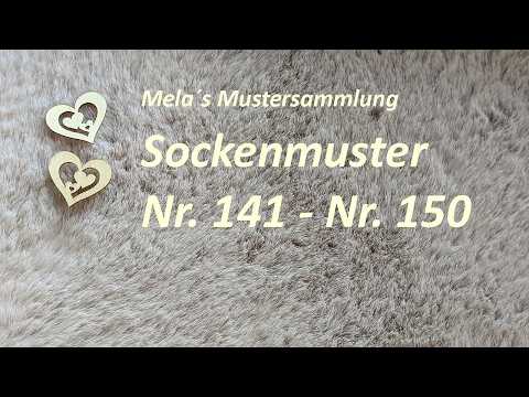 10 Sockenmuster Nr. 141 - Nr. 150