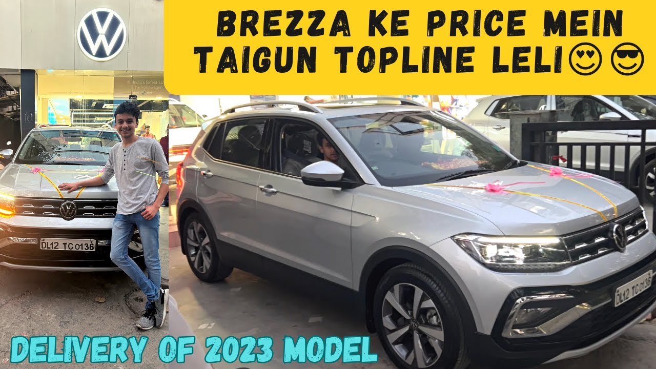 Taking Delivery of 2023 Volkswagen Taigun Topline 😍 |  New 🇩🇪 beast