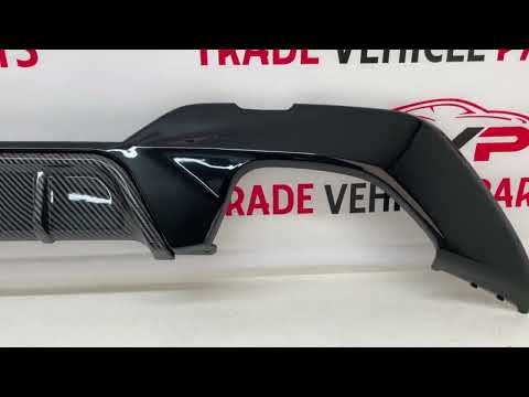 Fits BMW 3 Series G20 G21 2019-2022 Rear Diffuser Quad Exhaust Gloss Black & Carbon Look video
