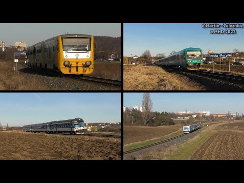 vlaky na trati 120 - Praha-Ruzyně / 16.03.2023