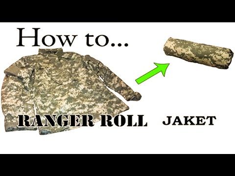 How to Ranger roll in jacket tutorial