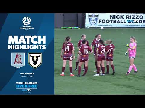 NPL NSW Women's Round 2 Highlights – APIA Leichhardt v Bulls FC Academy