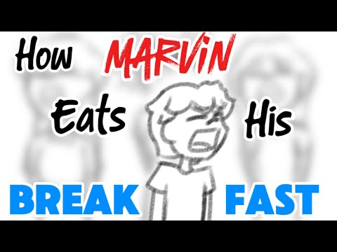 How Marvin Eats His Breakfast / An In Trousers Animatic(APersonThatDraws)