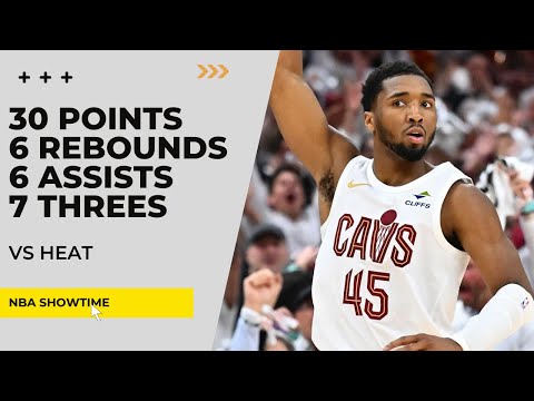 Donovan Mitchell 30 Points, 6 Assists, 7 Threes, 6 Rebs vs Heat I 2025 Playoffs Game 2