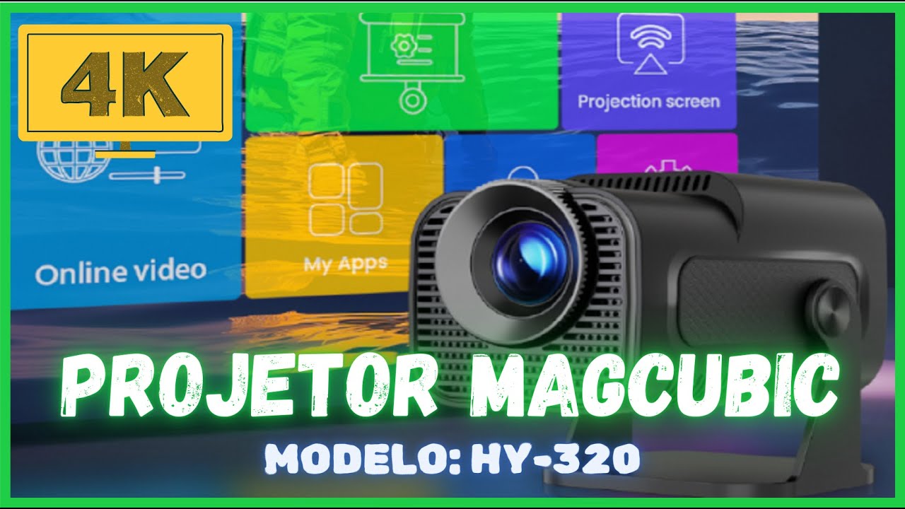 Configuração de Brilho , Resolução Imagem , Menu Secreto Projetor 📽️ Magcubic HY 320 😱🍿 #viral