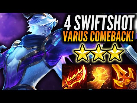 Making the ULTIMATE Comeback w/4 Swiftshot VARUS 3 ⭐⭐⭐ | Teamfight Tactics Set 7 Patch 12.11