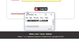 HOW DO I LOGIN AS A MEMBER