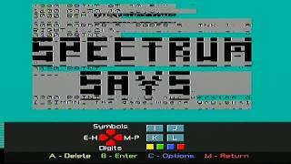 ZX Spectrum Vega Games - Spectrum Says