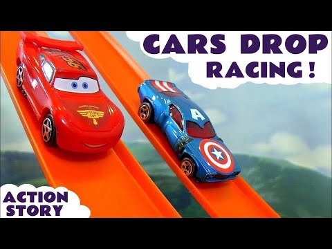 Fun Toy Car Racing With Cars Toys And  McQueen Cars Stories Video