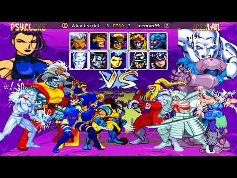 X-Men: Children of the Atom - A k a t s u k i vs iceman99 FT10