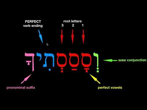 PERFECT with a pronominal suffix