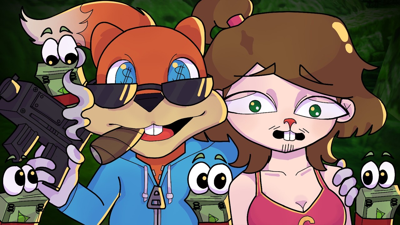 I've reviewed the CRAZIEST NINTENDO 64 game! CONKER'S - Ironic