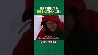 #shorts 雪山で雪を食べちゃダメな理由