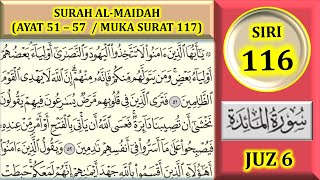 Download lagu MENGAJI AL-QURAN JUZ 6 : SURAH AL-MAIDAH (AYAT 51-57 / MUKA SURAT 117) mp3 Download lagu MENGAJI AL-QURAN JUZ 6 : SURAH AL-MAIDAH (AYAT 51-57 / MUKA SURAT 117) mp3