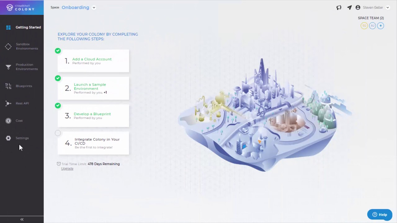 Set up the blueprint repository in CloudShell Colony