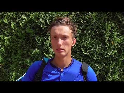 Jiří Lehečka po vítězství ve čtvrtfinále Pardubické juniorky 2018