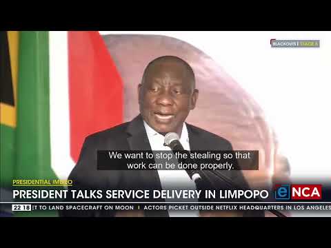 Imbizo President Cyril Ramaphosa talks service delivery in Limpopo