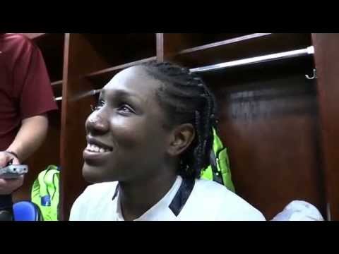 Aleighsa Welch after Sweet 16 victory