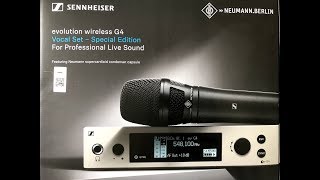 Video thumbnail for Neumann KK 205 & Sennheiser ew G4 Unboxing by Anatol Bagrin