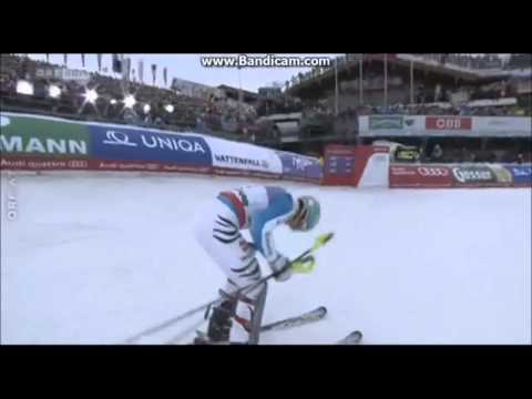 WM Slalom 2013 Schladming ! MARIO MATT ( 3 ) , Felix Neureither ( 2 )  und MARCEL HIRSCHER ( 1 )