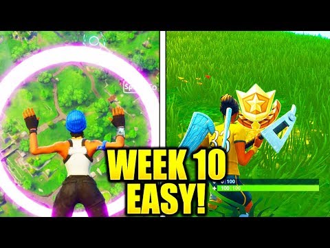 WEEK 10 CHALLENGES GUIDE FAST & EASY! ALL WEEK 10 CHALLENGES GUIDE FORTNITE TIPS AND TRICKS!