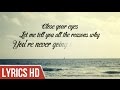 Close Your Eyes - Michael Buble (Lyric Video HD)