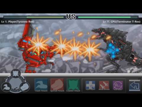 Terminator T-Rex - Dino robot Dino Corps - Dino robot Battlefield - Fighting game