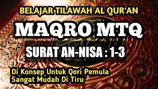 Download lagu MAQRO MTQ QS. AN-NISA 1-3. Can be used for recitation at weddings. mp3