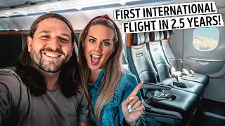 Our First International Flight in 2.5 Years - Travel Day Vlog | BNA 🛫 CUN (Nashville to Cancun)